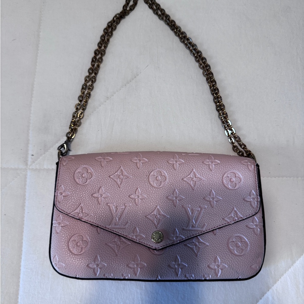 Pink Designer Chain Shoulder Bag